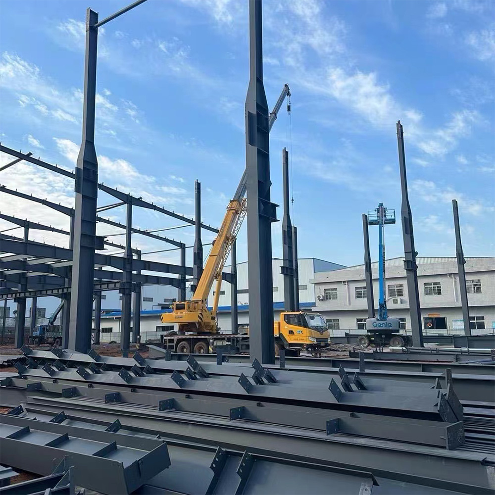 Detailed steel structure fabrication drawing for industrial warehouse - Shijie Heavy Industry